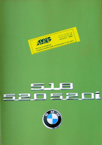BMW 528 - 520 i Modelprogram 1976 Carbrochure (10303)
